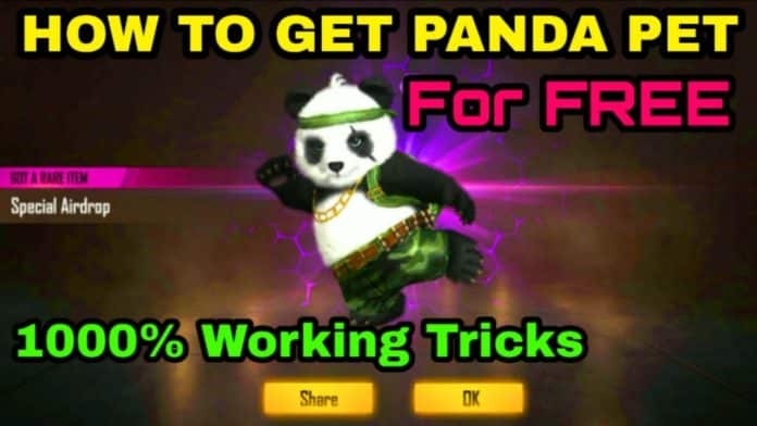 How to get free panda pet in free fire