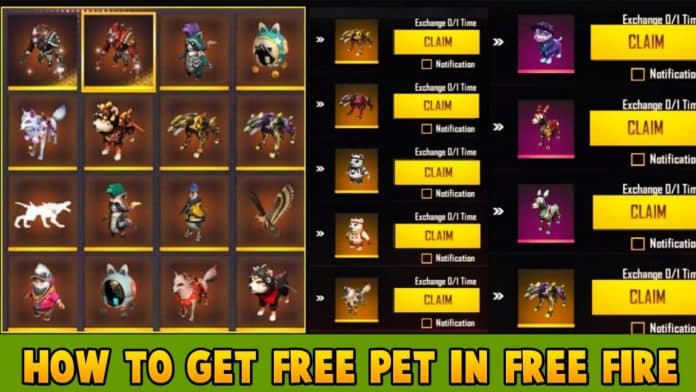 How To Get Free Pet In Free Fire