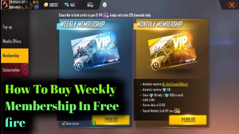 How To Buy Weekly Membership In Free Fire Pointofgamer