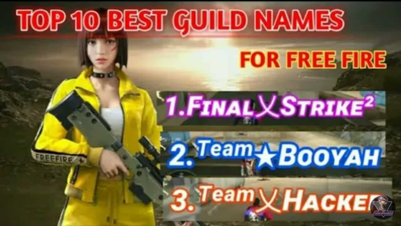 free fire best guild name - POINTOFGAMER