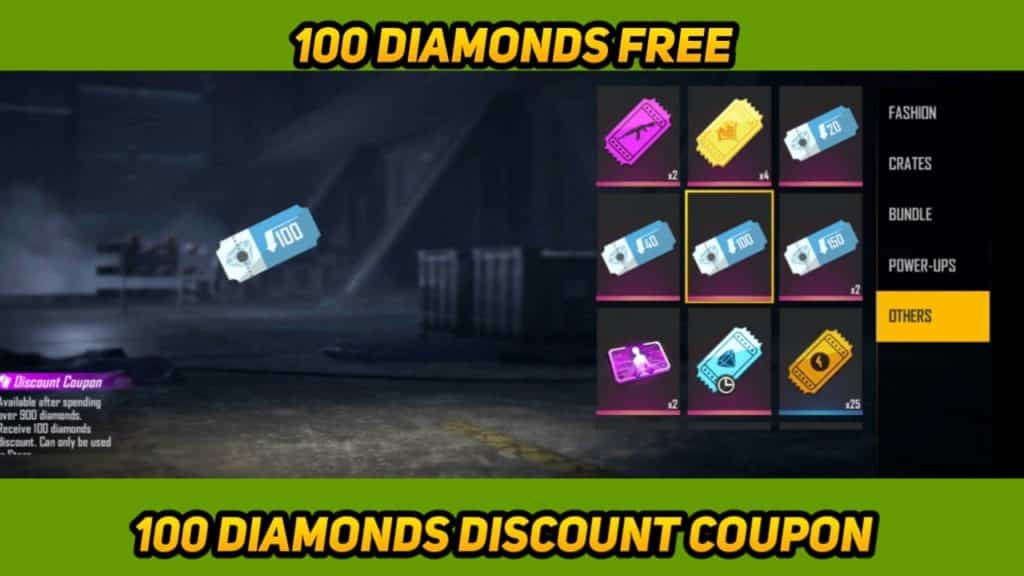 How to Use 100 diamonds Discount Coupon