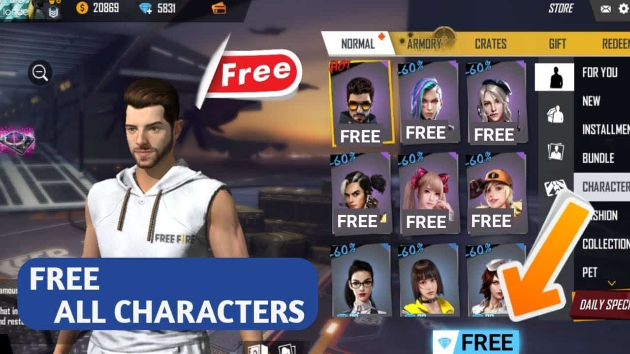 How To Unlock All Characters In Free Fire For Free Pointofgamer