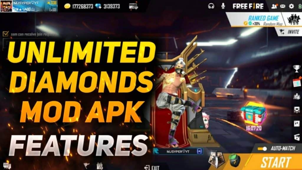 free fire mod apk unlimited diamonds download 2021  POINTOFGAMER