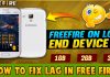 free fire lag fix