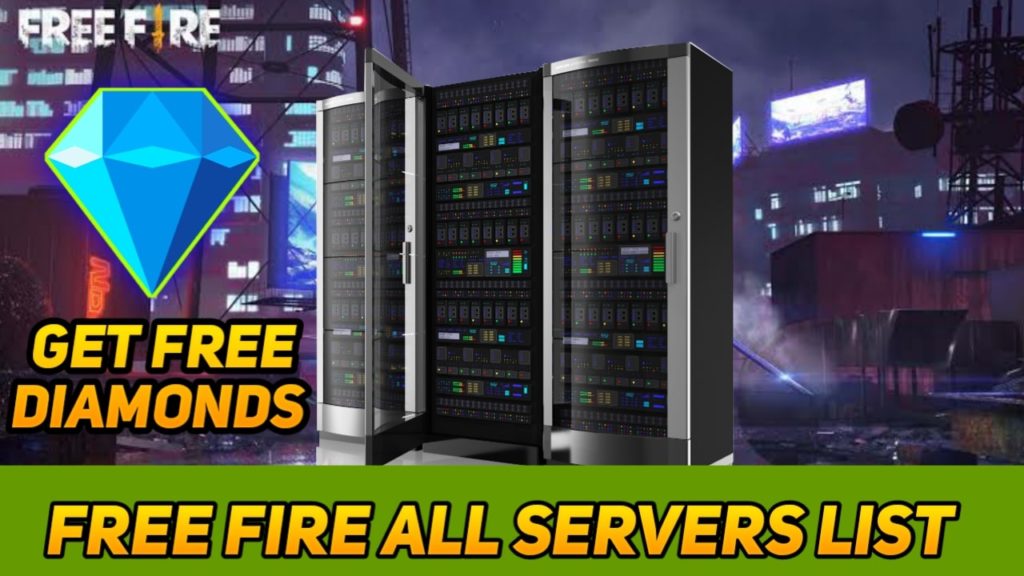 Free fire all server list, free fire best servers list