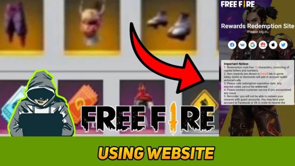 Reward code ff Free Fire