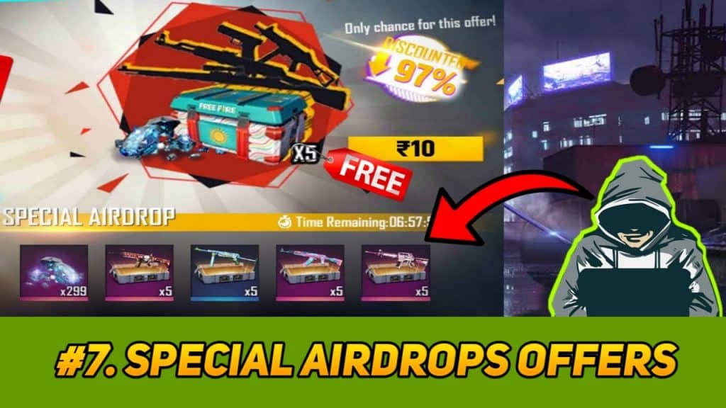 hack unlimited diamonds in free fire using Special airdrop trick