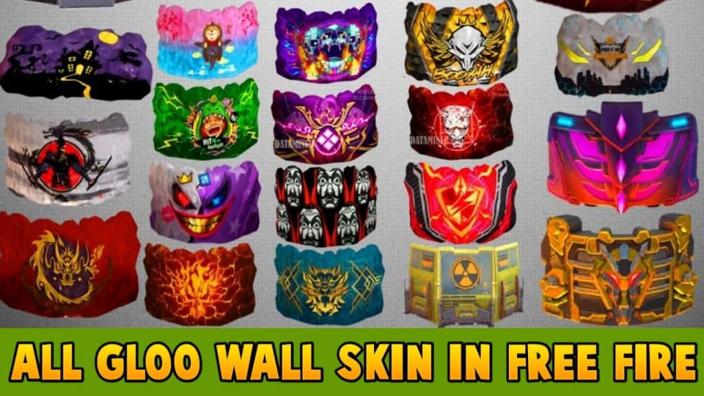 All Gloo wall skin in free fire
