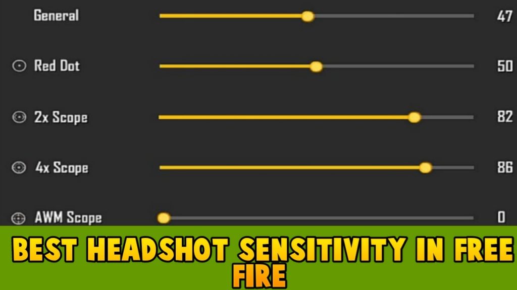 Best headshot sensitivity in free fire