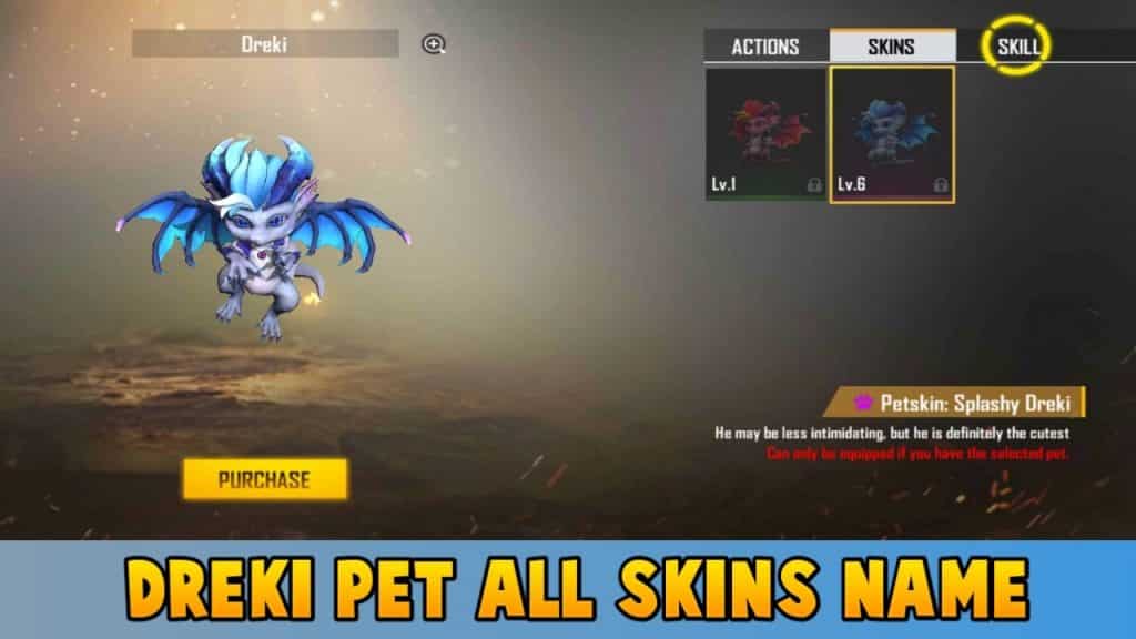 Dreki Pet all skins name