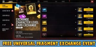 Free Universal Fragment Exchange Event