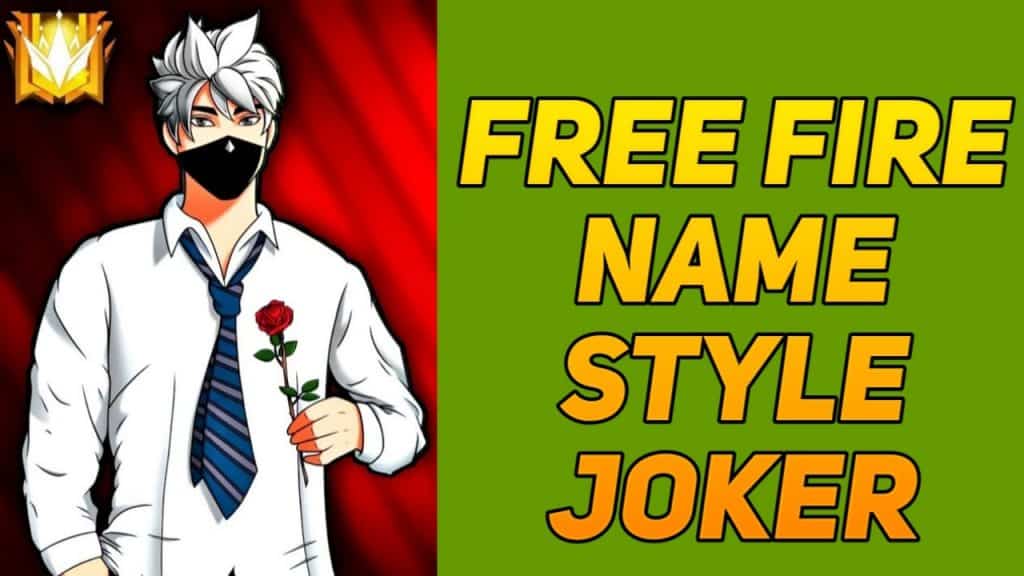 Free fire name style joker