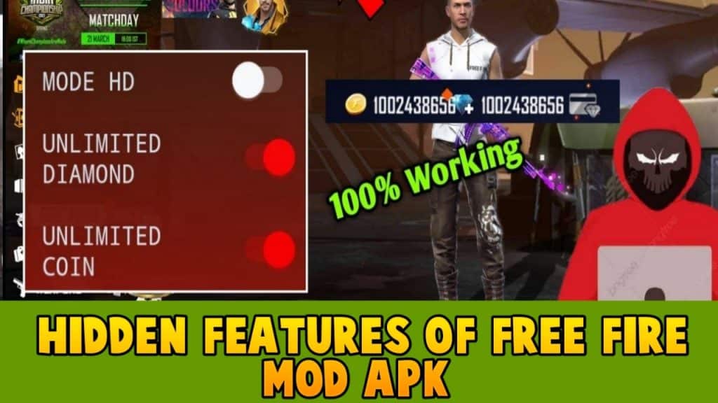 Features Of Free Fire Mod APK