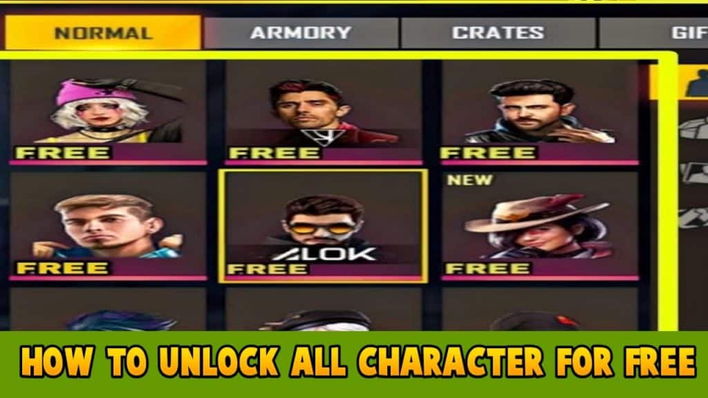 How To Get All Character In Free Fire For Free