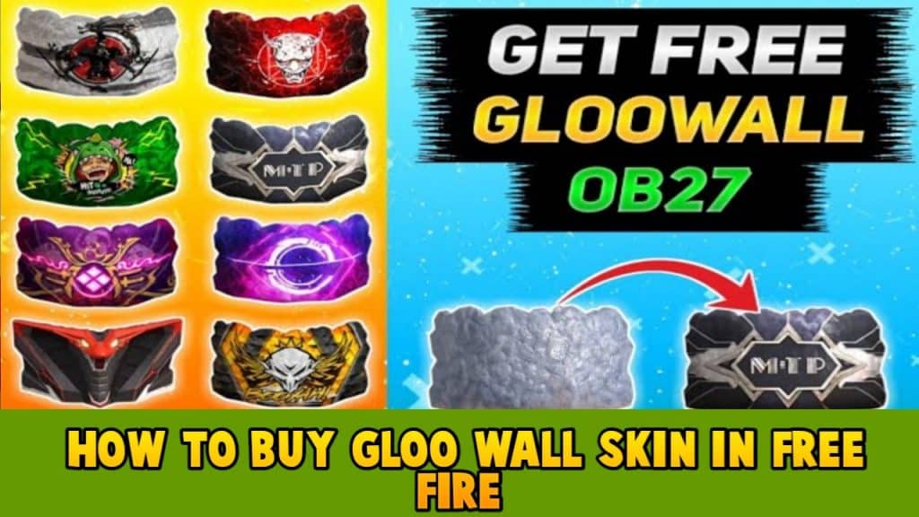 How to buy gloo wall skin in free fire, How to purchase gloo wall skin in free fire
