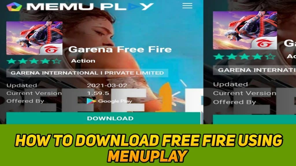 Memuplay Emulator for free fire download