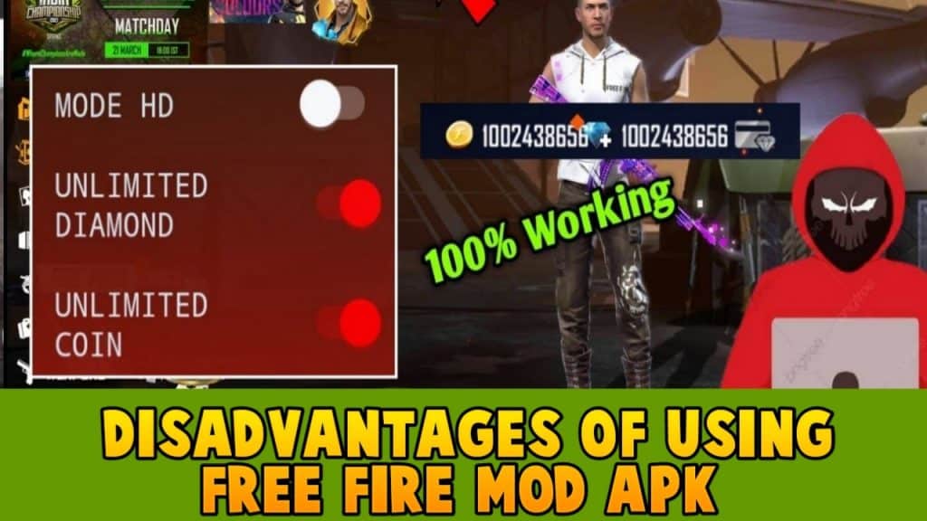 Disadvantages Of Using Free Fire Mod Apk