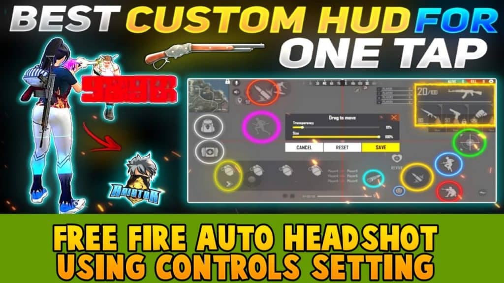 auto headshot settings for free fire