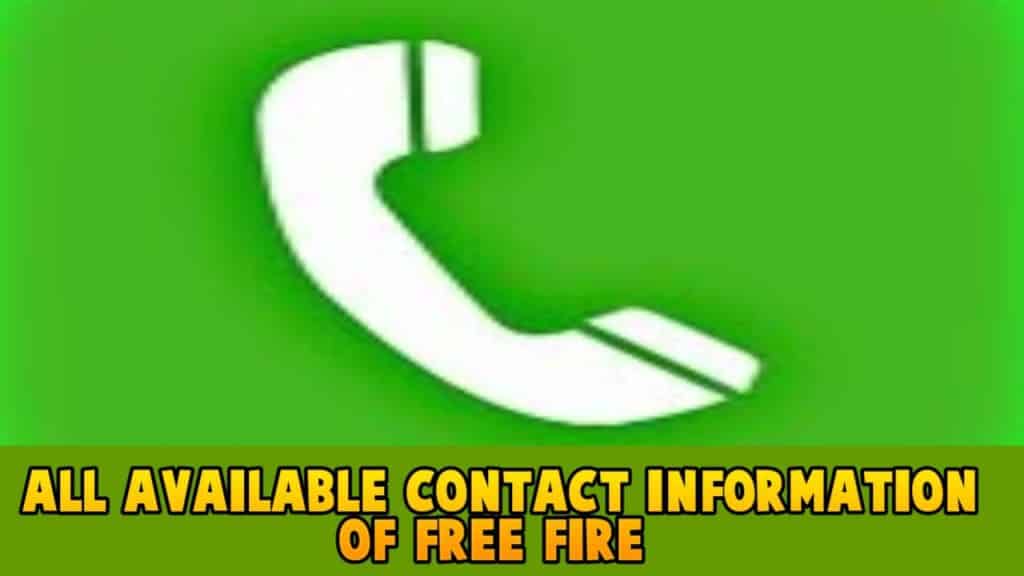 All available contact information of free fire