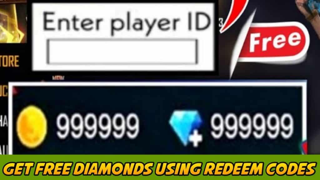 Get free diamond using redeem codes