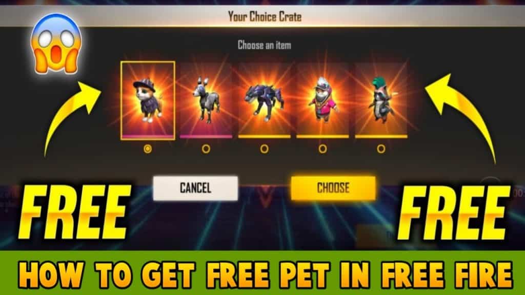 How to get free pets in free fire