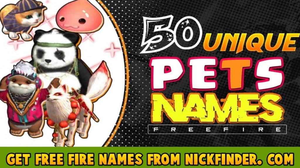 free fire pet name