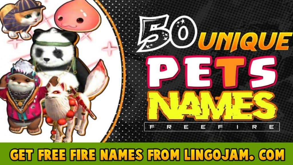 pet name in free fire