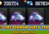 Free Fire Diamonds Hack Tricks