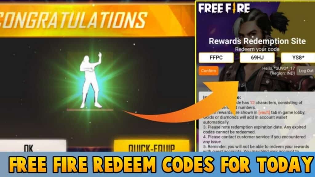 Code redem free fire