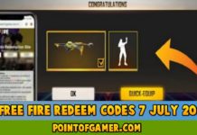 Free Fire Redeem codes 7 July 2021