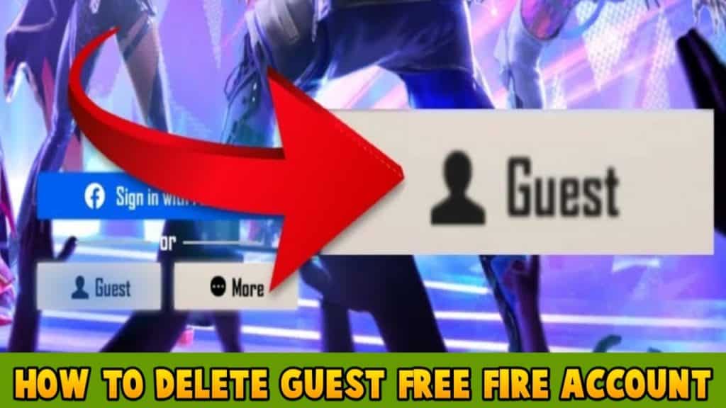 How to delete guest free fire account