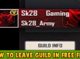 How To Leave Guild In Free Fire