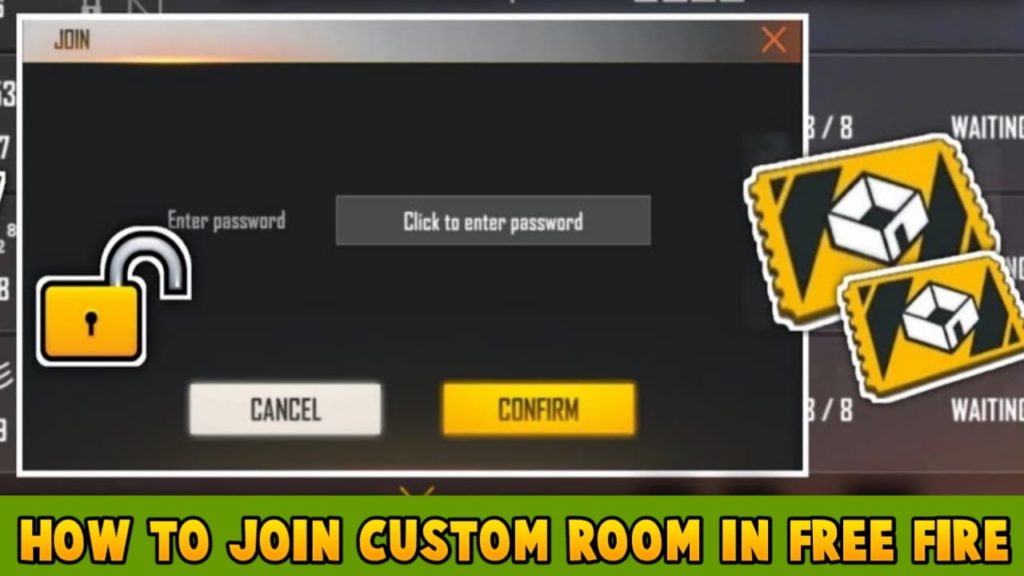 How to join custom room in free fire