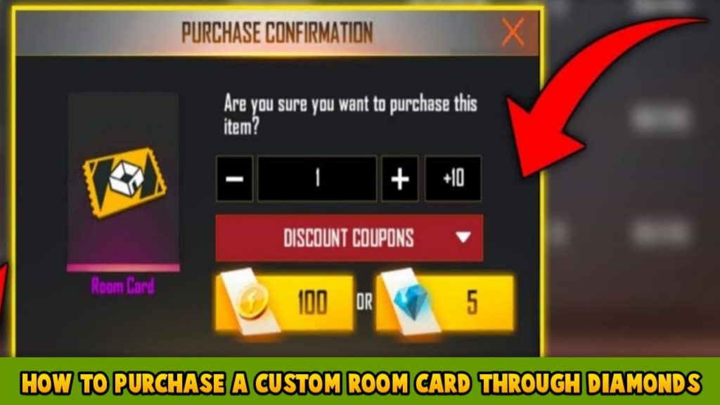 How to purchase a custom room card through diamonds