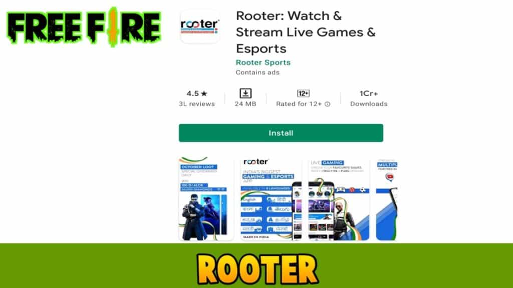 ROOTER free fire top up app