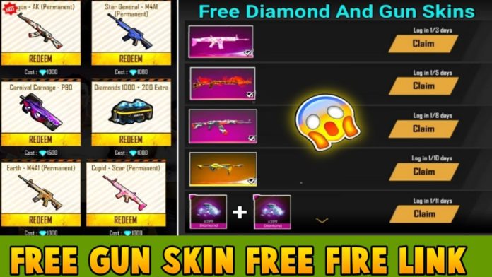 ree gun skin free fire link
