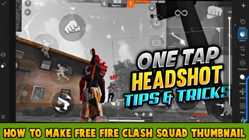 How to make a free fire clash squad thumbnail