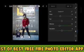 List Of Best Free Fire Photo Editor Apps