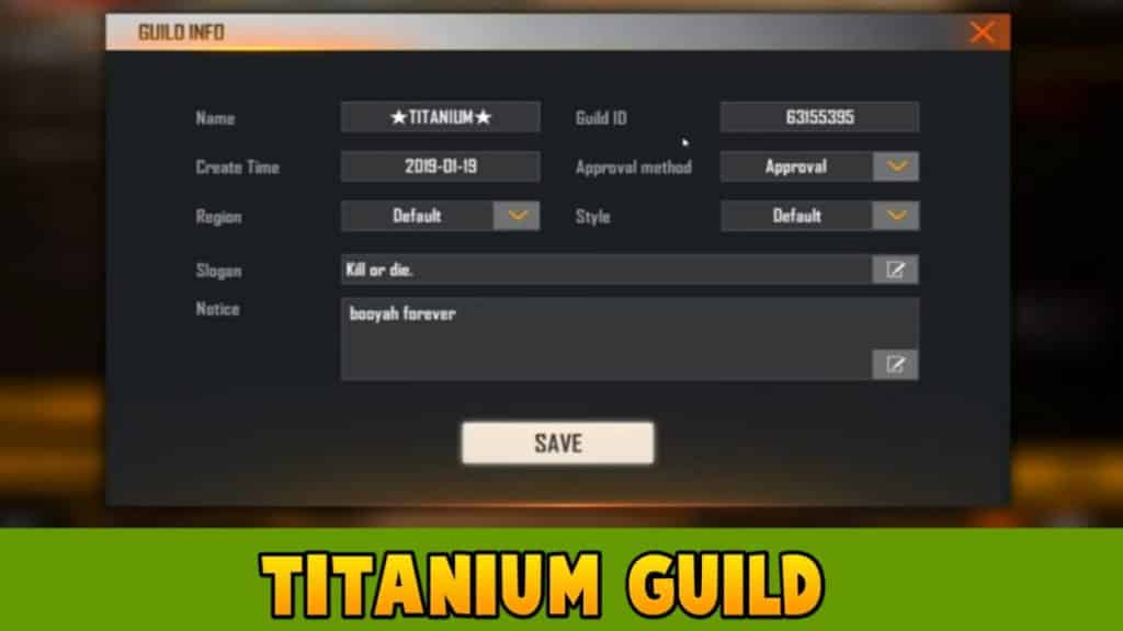 TITANIUM guild