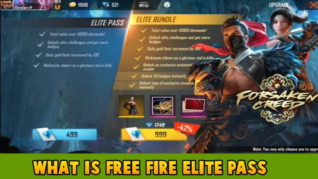 What is Garena free fire elite pass