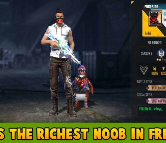 Who Is The Richest Noob In Free Fire His Free fire ID, And More Details