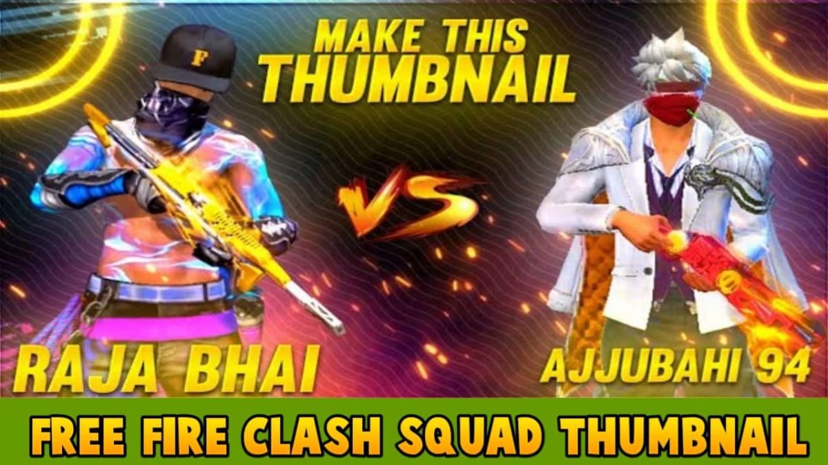 How to make Free Fire Clash Squad Thumbnail - POINTOFGAMER