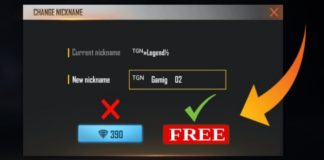 how to change nickname in free fire without diamond