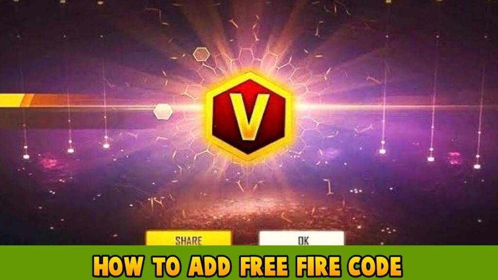 How to add a free fire code