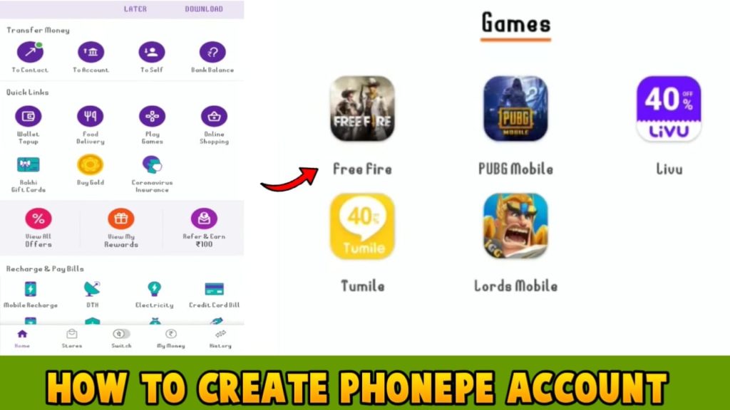 How to create a Phonepe account