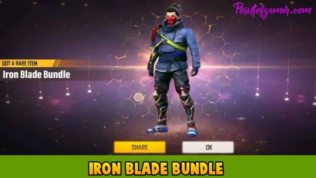 Iron blade bundle the rarest in free fire