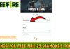 Method For Free Fire 25 Diamonds Top Up