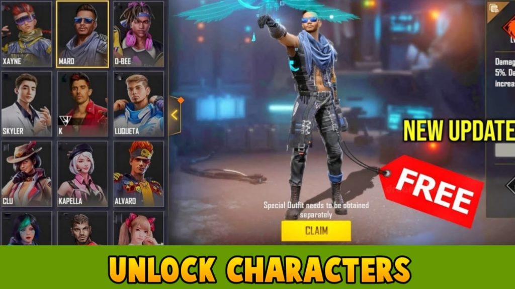 Unlock Characters