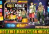 free fire rarest bundle