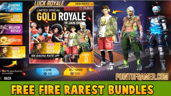 free fire rarest bundle